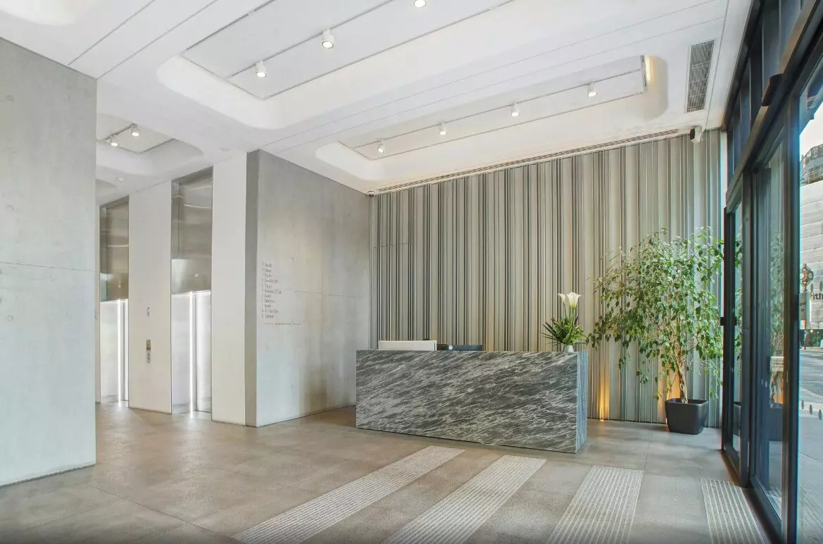 Architecture, Building, Foyer, Indoors, Interior Design, Plant, Reception, Furniture, Table