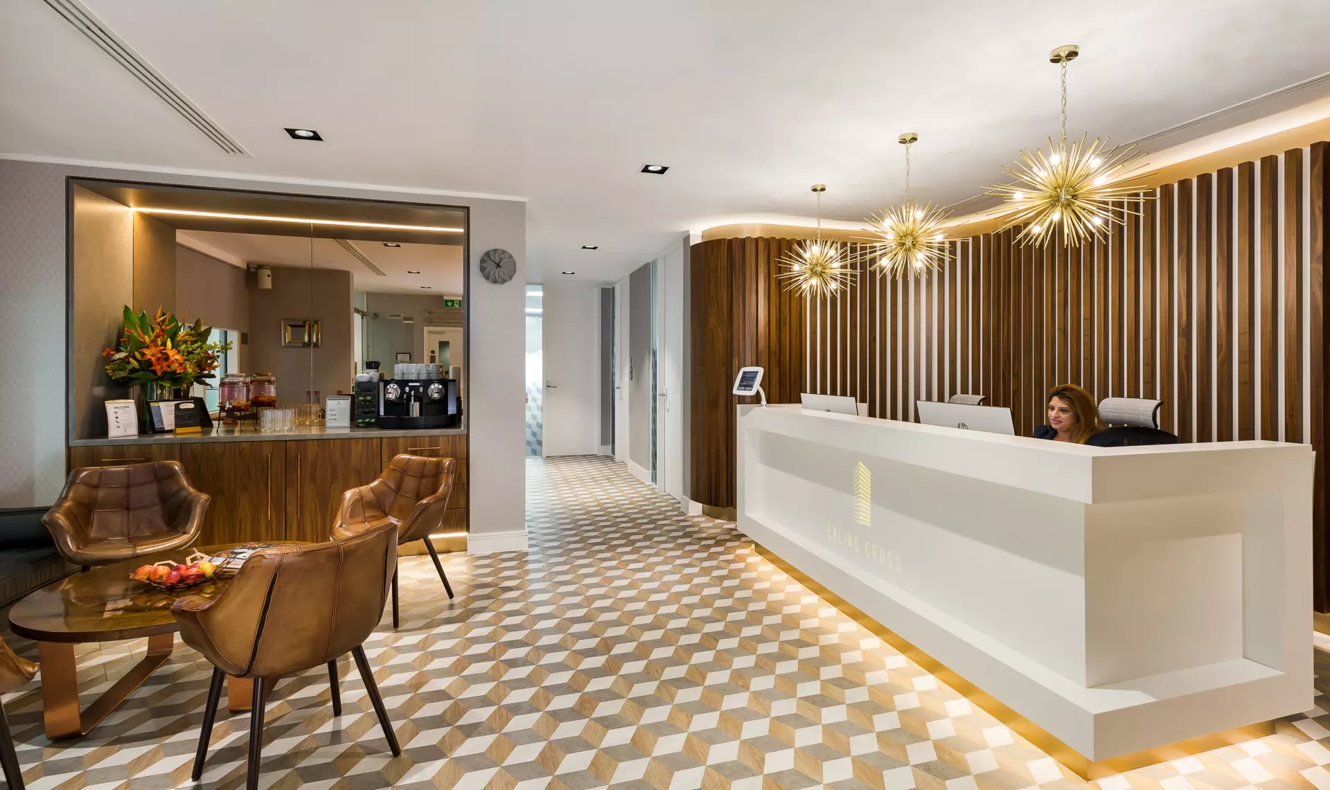 Architecture, Building, Foyer, Indoors, Furniture, Table, Reception, Chair, Person, Interior Design, Chandelier, Lamp, Floor