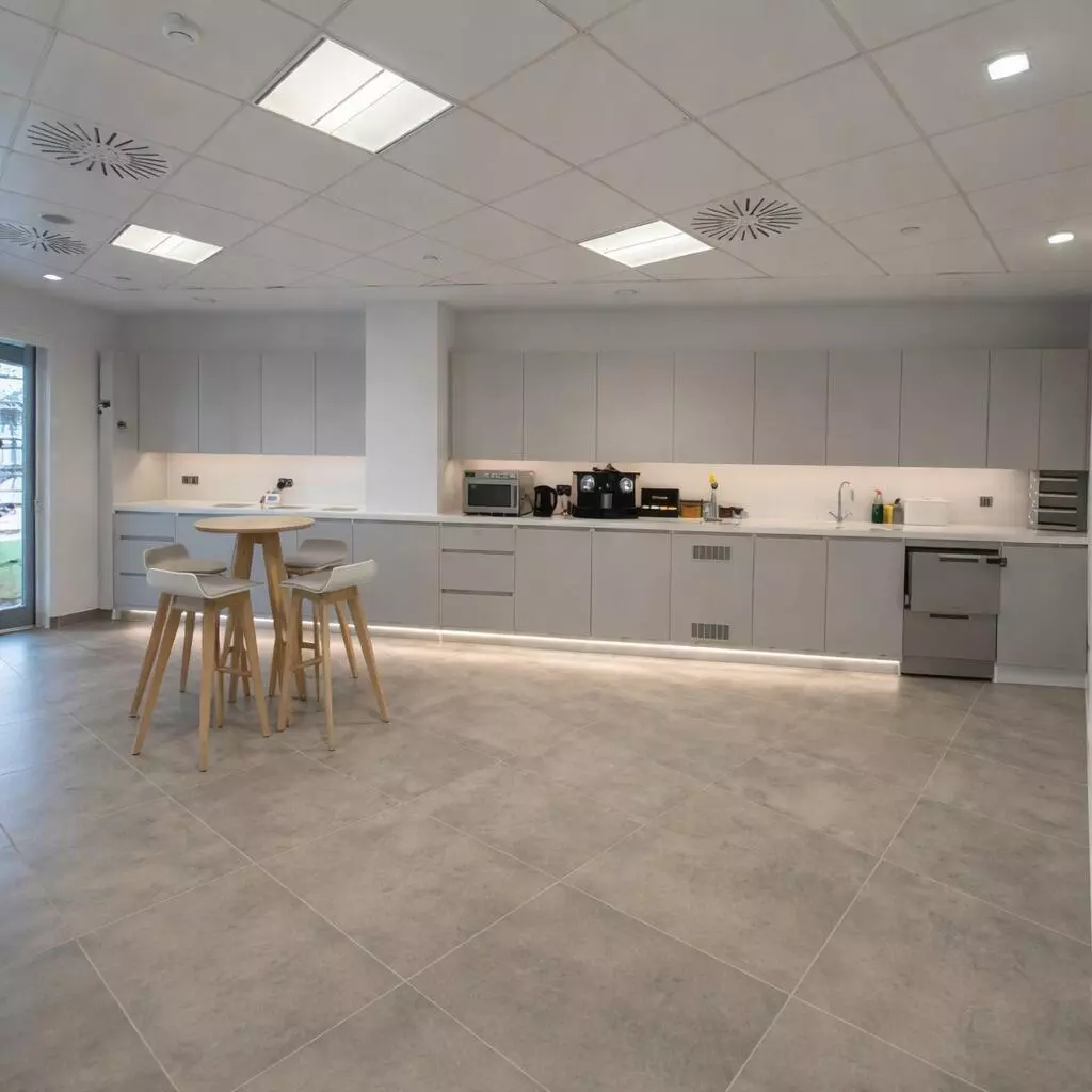Floor, Flooring, Indoors, Interior Design, Kitchen, Appliance, Device, Electrical Device, Microwave, Oven
